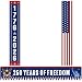 Peryiter 3 Pcs 250th Anniversary Banners American Patriotic Decorations 250 Years of Freedom Banner Flag 1776-2026 USA Birthday Porch Sign for 4th of July Independence Day Party Supplies