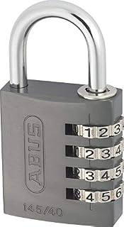 ABUS AB145/40 TITANIO Kłódka z Zamkiem Szyfrowym Szara 2 x 5 x 10 cm