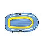 ❤El barco inflado mide 160 * 94 * 29 cm, peso 2.6 kg, capacidad máxima 80 kg, dos cierres de remo para palas, kit de reparación de embarcaciones incluido.
