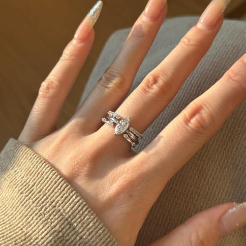 Hypoallergenic 925 Sterling Silver Open Wedding Ring - Sterling Silver (Gold)4