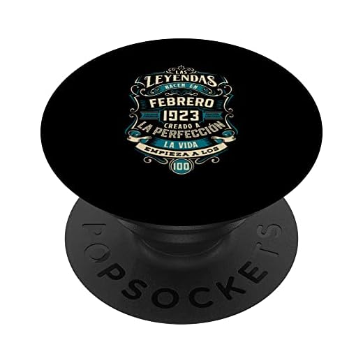 Leyendas 100 Cumpleaños 2023 Nacidos En Febrero De 1923 PopSockets PopGrip Intercambiable