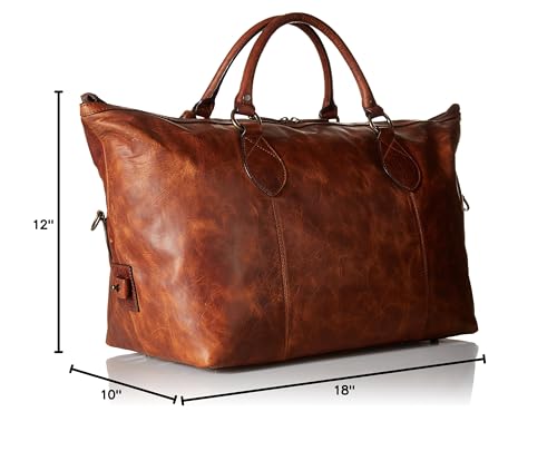 Image of FRYE Men's Logan Overnight Duffle Bag, Cognac, One Size