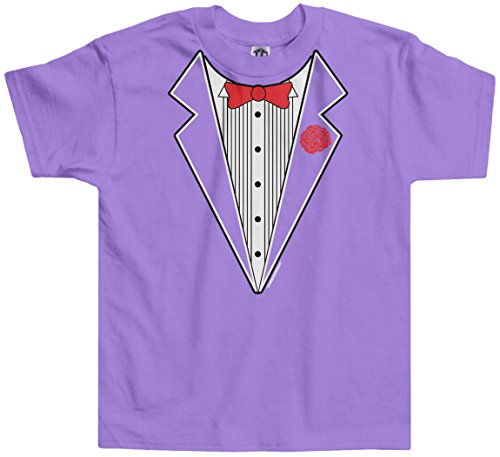 Threadrock Little Girls' Tuxedo Toddler T-Shirt