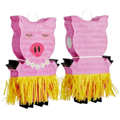 Image of Wanna Party Pig Pinata for Pig Theme Birthday Decorations, Jungle Animal Party, Safari Theme, Farm Animal Theme Birthday Party Favors