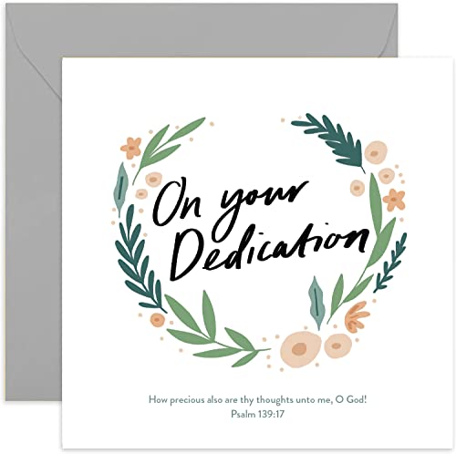 Old English Co. Dedication Card for Boy or Girl – Blank Inside