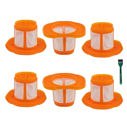 EZ SPARES 6 Pack Filters HHVKF10 Compatible with Black and Decker Handheld Vacuum Washable Fit for Models HHVK HHVK320J HHVK320J10 HHVK320JZ01 HHVK515J HHVK515JP HHVK515JP07 HHVK515J00FF HHVK415B01