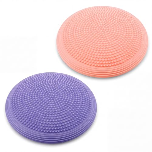 Image of Libima 2 Pcs Wobble Cushion Wiggle Seat Flexible Sensory Seating Balance Disc Board for Men Women Physical Exercise Improving Posture Home Office