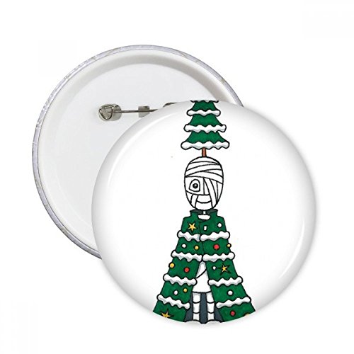 Badge Égypte Momie Horus pour vêtement et déco sapin Noël x5