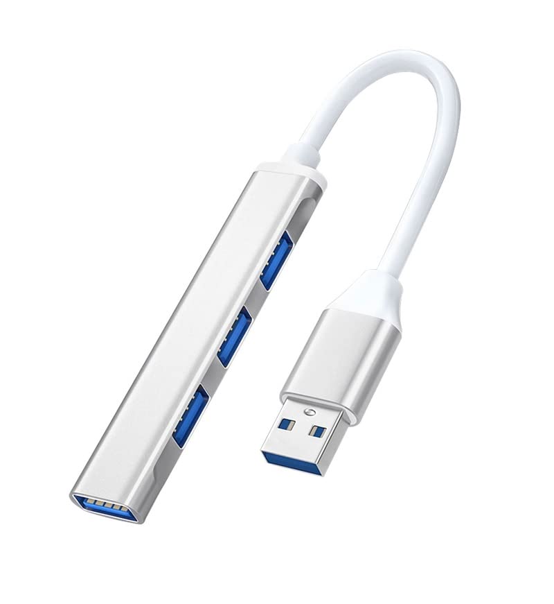 Image of 4-in-1 USB Hub Dock Multiport Adapter | 1xUSB 3.0 & 3xUSB 2.0 Ports | Up to 5Gbps High-Speed Data Transfer | Compact USB Splitter for Laptop, PC & MacBook