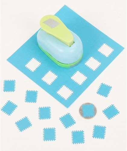 Image of 101 Pcs Stamp Puncher Set, Postage Stamp Punch Cutter Tool for Craft Projects, Multicolor Stamping Equipment with 10 Color Origami Papers, 15 by 15 cm Paper Size, Creative DIY Scrapbooking Supplies