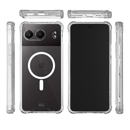 Image of DailyObjects Clear Magnetic Phone Case Cover Compatible with OnePlus Nord 4 | Wireless Charging Slim Back Cover | 2 Layer Edge Protection & Shockproof