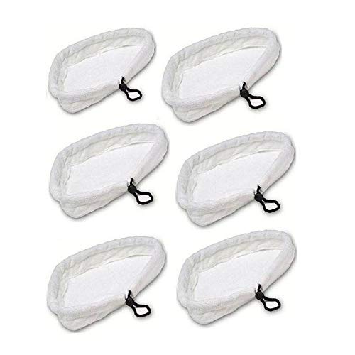 4 Pezzi Panni Ricambio Scopa a Vapore per Silvercrest, Microfibra Triangolare Pulizia Panni Universale per Ariete e Altra Marca, Panno Mop a Vapore per Pulizia del Pavimento, Lavabile in Lavatrice