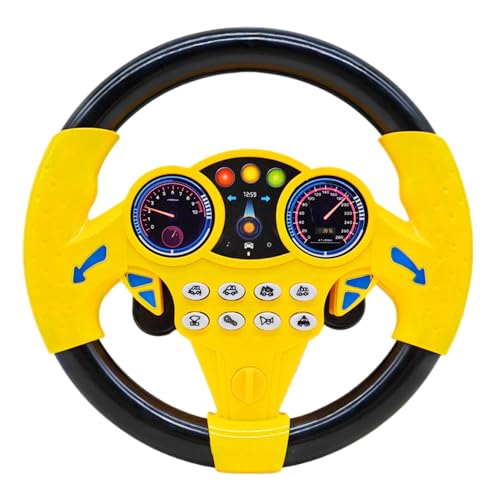 Cuackamily Juguetes de Volante para niños, Juguete Volante Controlador de conducción portátil simulado, Juguete Copiloto Volante Niños, Juguete Educativo para Regalo para Niños y Niñas (Amarillo) Cuackamily Juguetes de Volante para niños, Juguete Volante Controlador de conducción portátil simulado, Juguete Copiloto Volante Niños, Juguete Educativo para Regalo para Niños y Niñas (Amarillo)