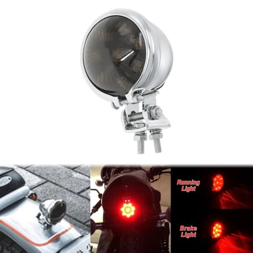 Feu arrière de freinage 12V réglable pour moto Chopper et Sportster