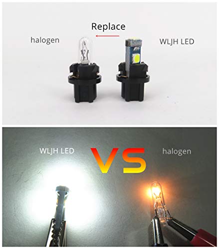 Bombillas LED T5 WLJH Twist Lock PC74 10 unidades miniatura 4