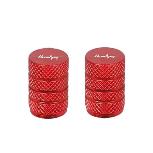 Bouchons de valve Hornet CB600F rouges en aluminium pour moto Honda