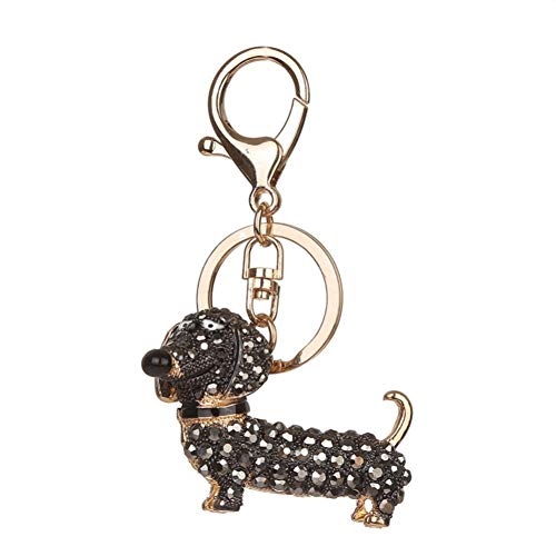 Preisvergleich Produktbild KANGDE Netter Hund Dackel Schlüsselbund Tasche Charme Anhänger Schlüsselanhänger Halter Schlüsselanhänger Für Frauen Mädchen Geschenk