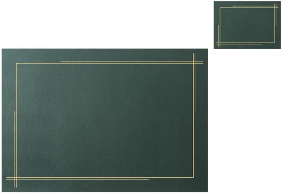 4 Pcs Leather Table Mat Placemat Heat Insulation Pad Decorative Mat for Home Restaurant Coffee Shop (Color : C, Size : 4330cm)