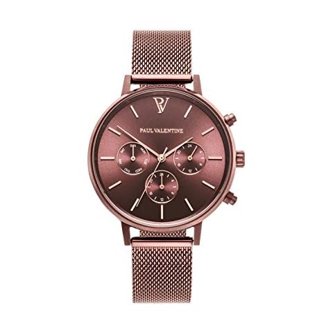Reloj Multifuncional PAUL VALENTINE para Mujer de Acero Inoxidable Cover