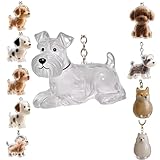 Zengjunwei Hundehaar Sammler Schlüsselanhänger Charme Memorial Storage Box, Haustier Haar Lagerung Schlüsselanhänger,Haustier Katze Hund Haar Lagerung Fall für Tierhalter (N)