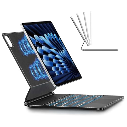 Image of Keyboard Case for iPad Air 11-inch M4 /M3 /M2, Magnetic Stand, Trackpad