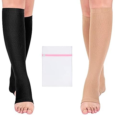 BISLINKS Open Toe Compression Socks for Travel Cover