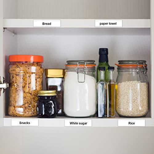 100 Pcs Label Holders For Shelves Stick Shelf Label Holder Clear Self Adhesive Price Shelf Label Tag Holders For Shelves Supermarket School Library, 4.72 X 1.18 Inch (Label Paper Insert Not Included) #TOP4