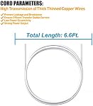 6V Power Charger Cord for HelloBaby HB32 HB28 H24 HB32RX RJ-AS060600U003, DXR-5 Breg D0660 Baby Monitor Charger, GPX PC308B PC332B PC108B PC800 Portable CD Player Power Supply AC Adapter, 6Volt 6.6 ft