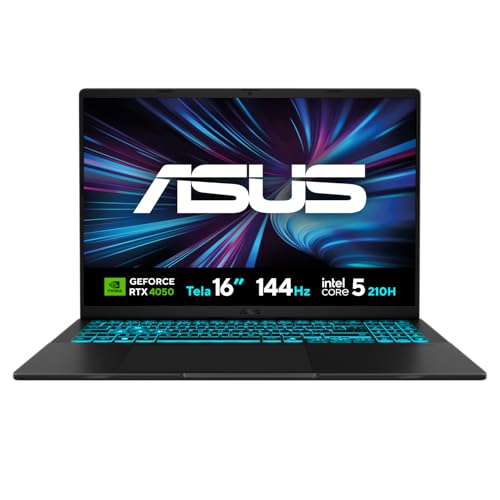 Notebook ASUS V16 V3607VU NVIDIA RTX 4050 Intel Core 5 210H 8Gb Ram 512Gb SSD Linux KeepOs Tela 16' LED Nível IPS 144Hz Preto - RP296