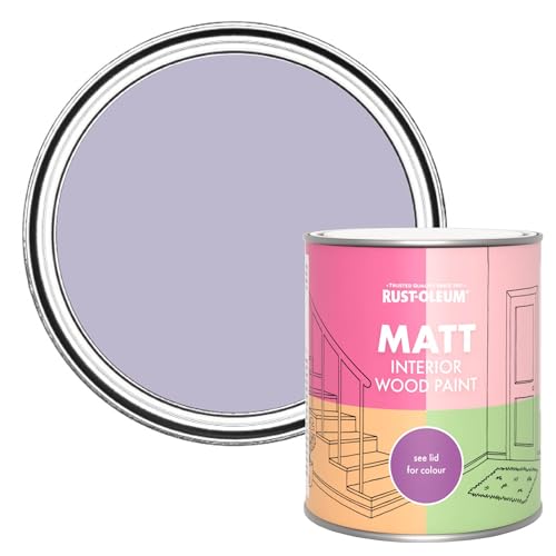 Rust-Oleum Purple Interior Wood Paint in Matt Finish - Wisteria 750ml
