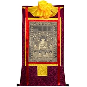 Gandhanra Vipasyina Buddha Thangka Giclée-Druck 47' x 32'