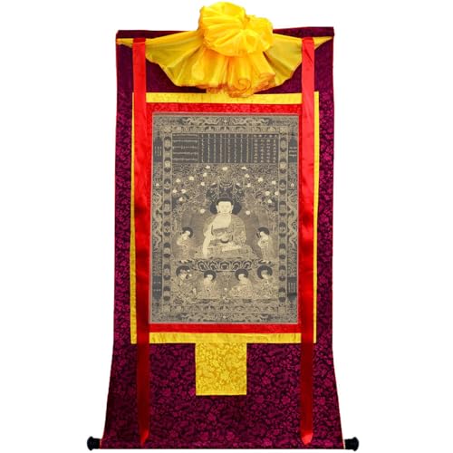 Gandhanra Vipasyina Buddha Thangka Giclée-Druck 47' x 32'