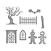 Spellbinders Spooky Cottage Thin Metal Etched Die Set