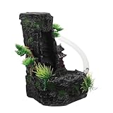 TOYANDONA Decoraciones De Acuario Resina Paisajismo Realista Cascada Decorativa para Pecera Pequeña Accesorios para Peces Favorables Circulación y Oxigenación del Agua Rocas De Montaña para