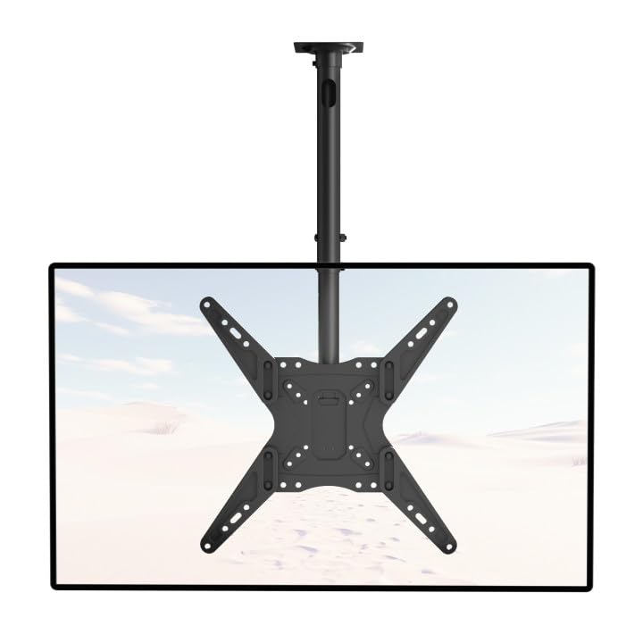 Reviews de Soportes de pared y techo para TV disponible en línea para comprar. 48 WALI Soporte para TV Techo, Soporte para Pantallas de 23 a 65 Pulgadas y 50 kg, Ajustes de Giro 360°, Inclinación y Vertical, Soporte de Techo para TV, MAX VESA 400 x 400 mm...