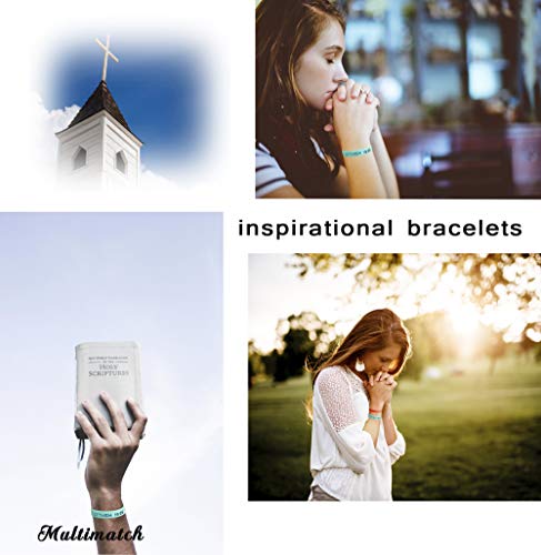 Jstyle 12Pcs Silicone Christian Wristbands Bracelets For Men Women Faith Bible Verses Rubber Inspirational Bracelets Religious Jewelry #TOP2