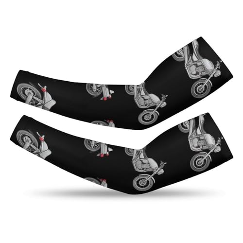 Men's UV Sun Protection Arm Sleeves Tattoo Cover Up Fashion Cooling Sleeves