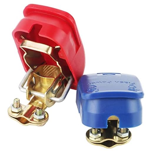 YGL 2 pezzi Connettori di Batteria a Sgancio Rapido Della Batteria Terminali Morsetti di Batteria 12V/24V per Auto, Camion, Barca