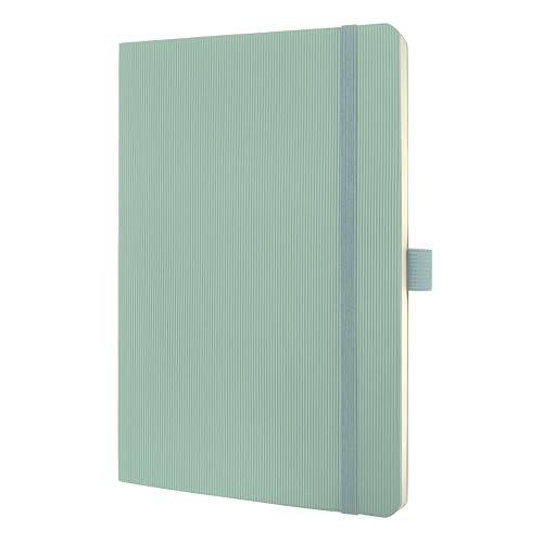 SIGEL CO337 Conceptum Notebook, lined, approx. A5, Green, softcover, 194 pages, Mint green