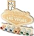 Produktbild WORTGEFECHTE XL Geldgeschenk aus Holz Las Vegas USA|Geschenkidee|Gutscheinverpackung|Reisegutschein|witziges Geschenk|Geldgeschenk für Frauen und Männer (Las Vegas)