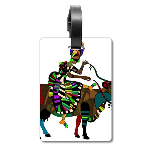 Étiquette pour valise motif vache pour éviter les pertes de bagage