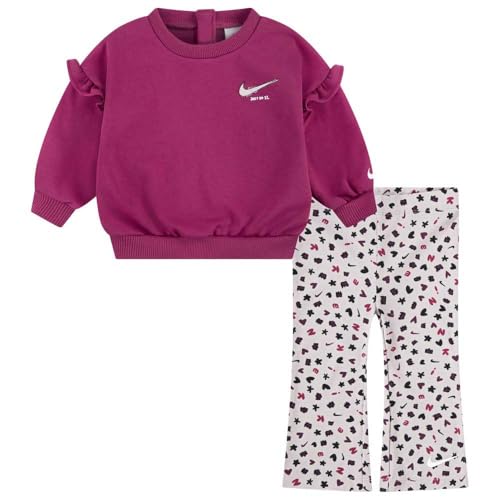 Nike Nkg Essentials Aop Femme ensemble t-shirt bébé fille imprimé fleuri rose