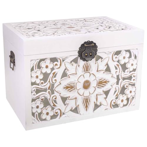 WANDERLUST DECO Baúl de Madera 60x40x42h cm