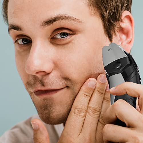 Groom Essentials Rechargeable Dual-Foil Electric Shavers For Men | Pop-Up Neck And Beard Trimmer For Men | Electric Razor For Men, Mustache Trimmer | Travel Ready, Dual Voltage | Led Battery Indicator #TOP3