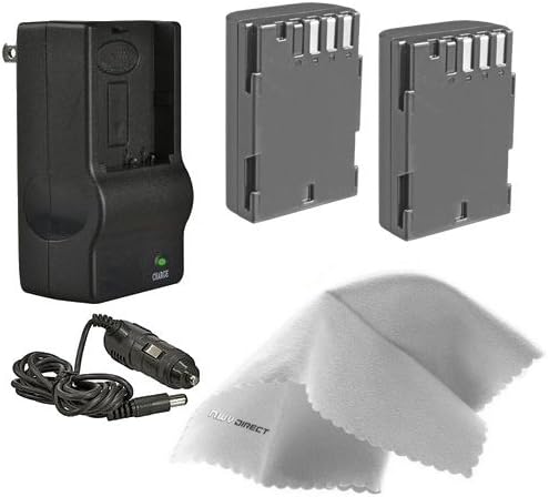 High Capacity Lithium Ion Replacement Compatible with Pentax D-LI90, D-L190-2 Batteries (2000Mah) + AC/DC Rapid Travel Charger