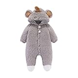 Langlebig und warm: Baby overall winter winteranzug bestehen außen aus Polyester und sind langlebig. Die Innenseite ist aus Baumwolle und Polyester gefertigt.