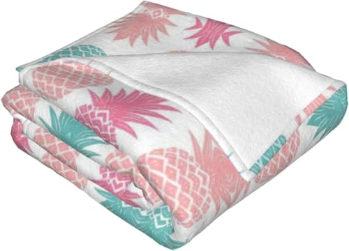 Couverture imprimé Ananas coloré, le cadeau douceur idéal