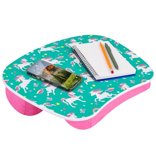 LAPGEAR MyStyle Portable Lap Desk with Cushion - Unicorn - Fits up to 15.6 Inch Laptops - Style No. 45357