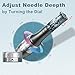 Microneedling Pen Electric Derma Roller - Tilmann Professional Wireless Adjustable Microneedle Wand Derma Pen Skin Care Tool for Face Body Home Use 16 36 Nano Cartridges