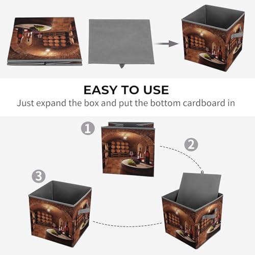 Cubes de rangement pliables et bacs de rangement empilables pour cave